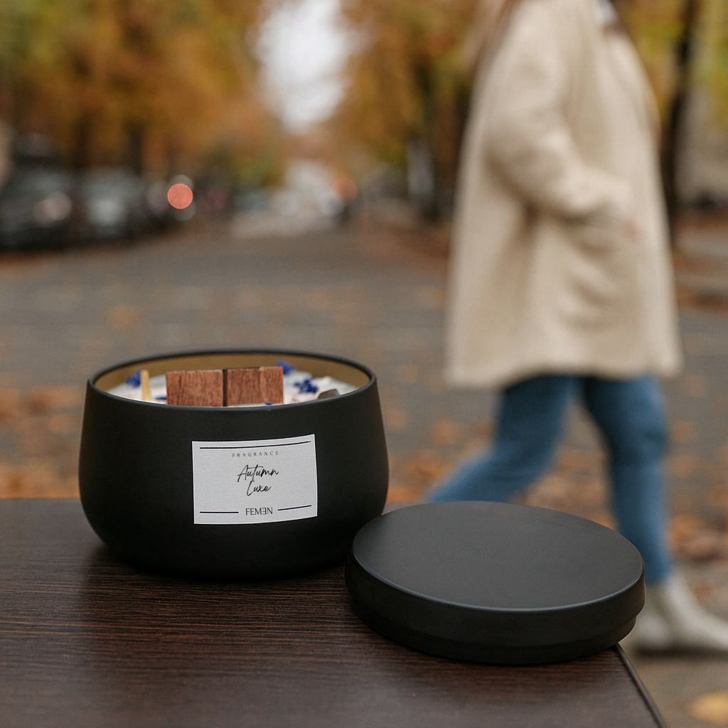 Autumn Luxe - Duftkerze mit Holzdocht