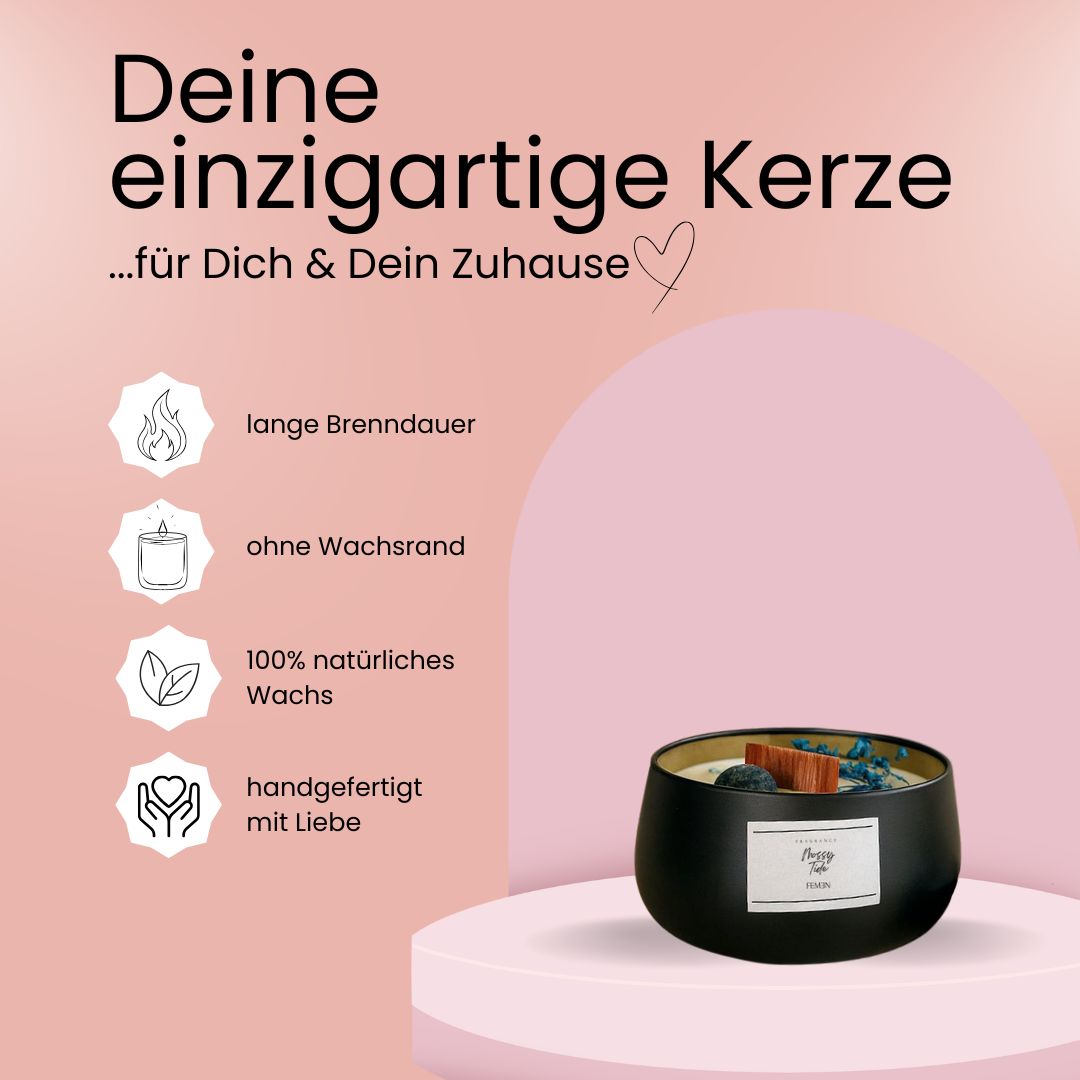Mossy Tide - Duftkerze mit Holzdocht