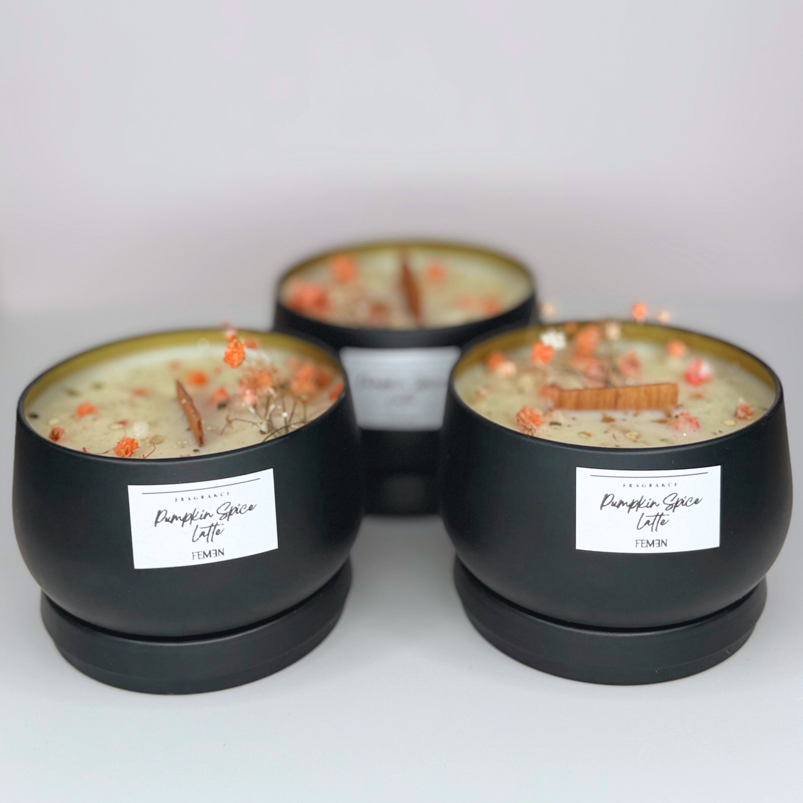 Pumpkin Spice Latte - Duftkerze mit Holzdocht