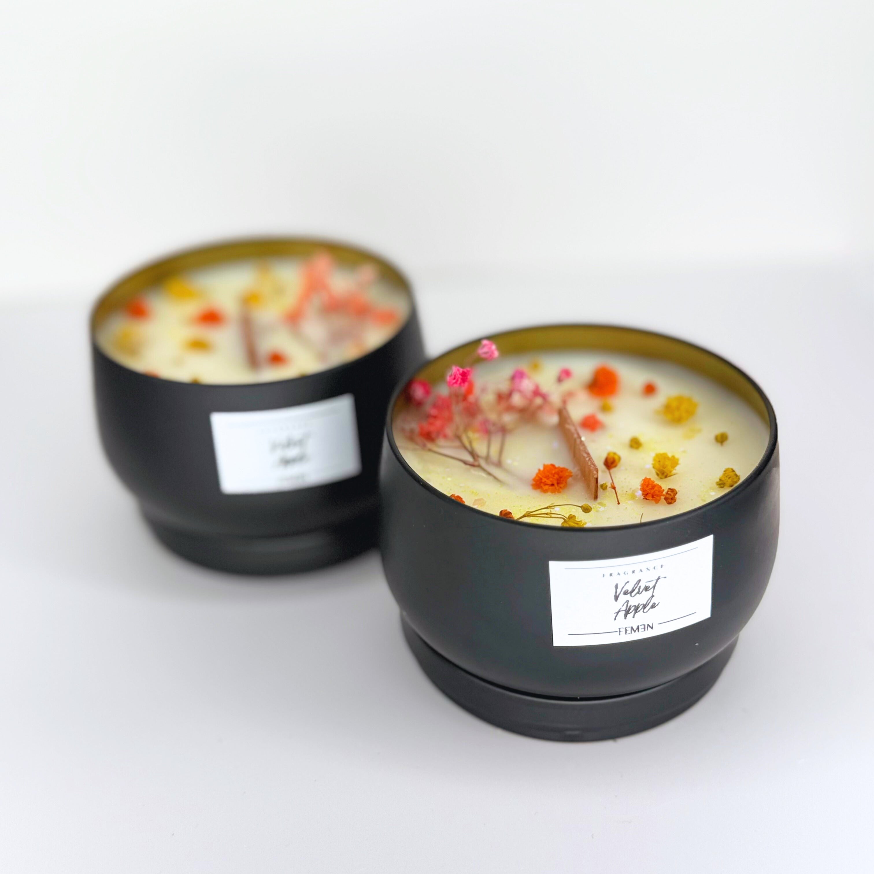 Velvet Apple - Duftkerze mit Holzdocht