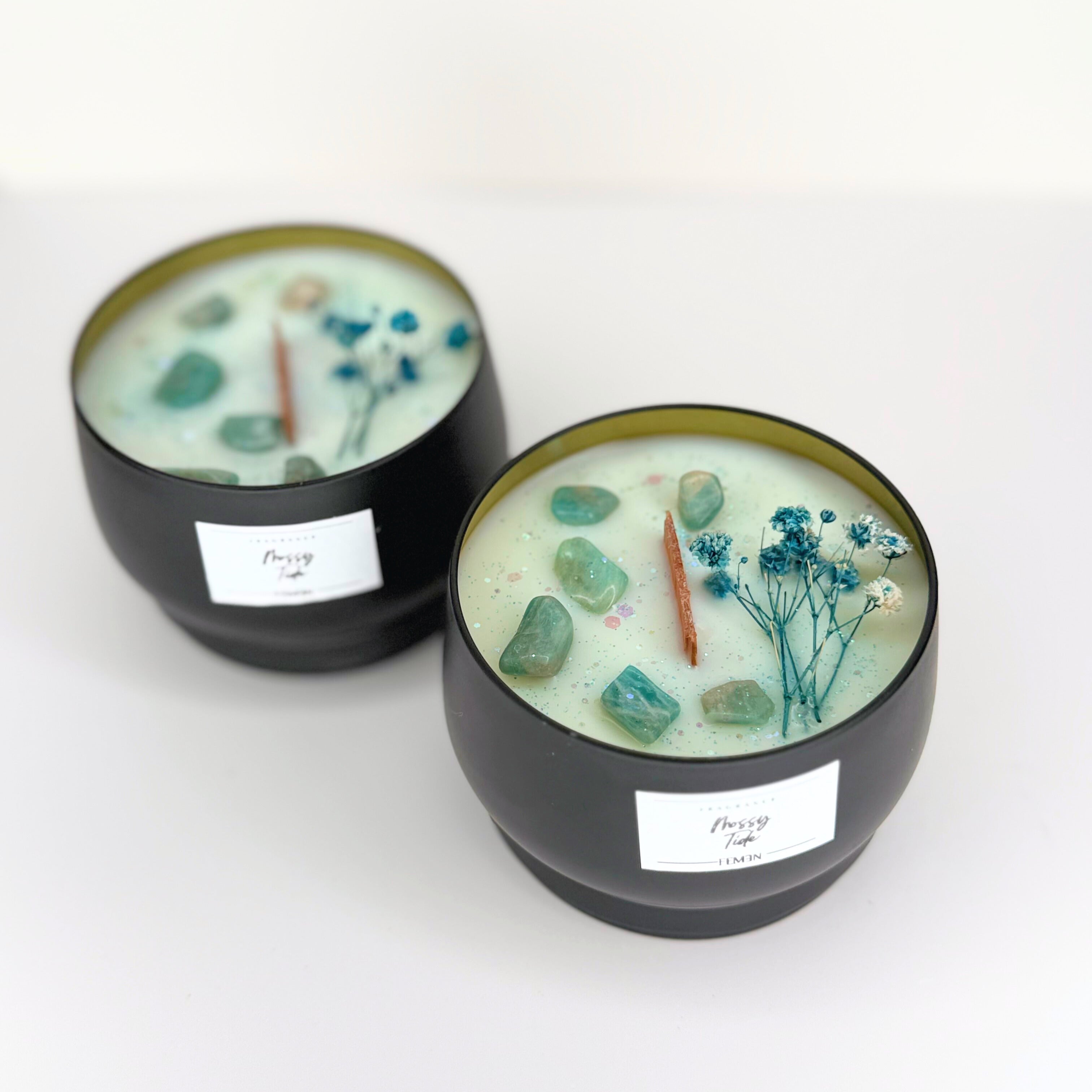 Mossy Tide - Duftkerze mit Holzdocht