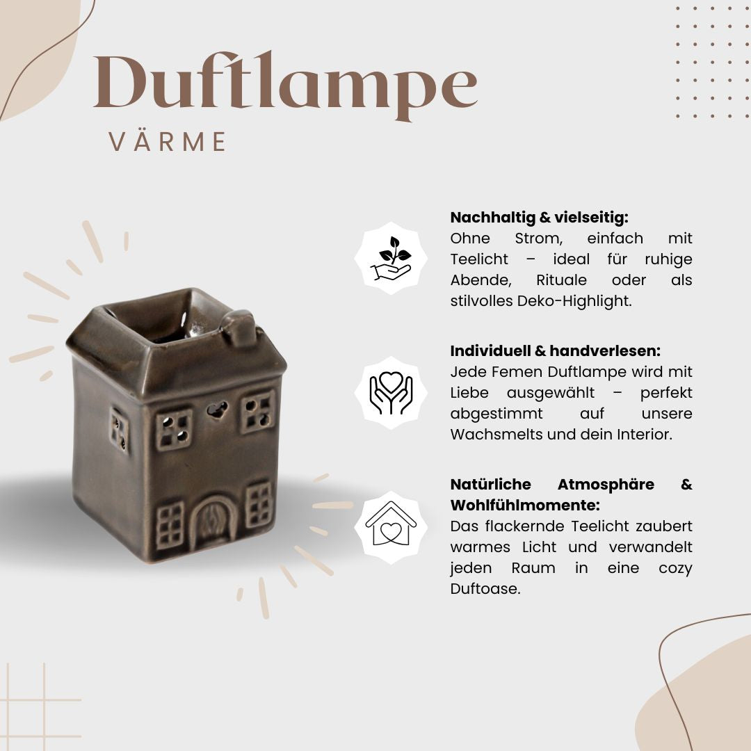 Duftlampe VÄRME - grau/braun