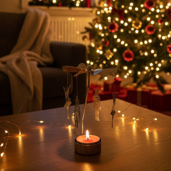 Teelichtspinner - Nussknacker und Ballerina